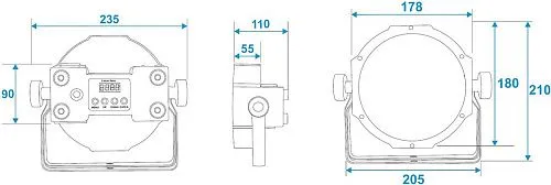 Involight SLIMPAR784 Светодиодный прожектор, 7х8 Вт RGBW мультичип, DMX-512.